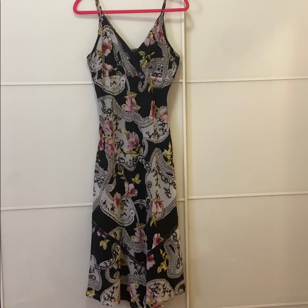 Black floral dress
